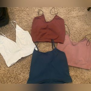4 pack free people bras/bralette/tanks